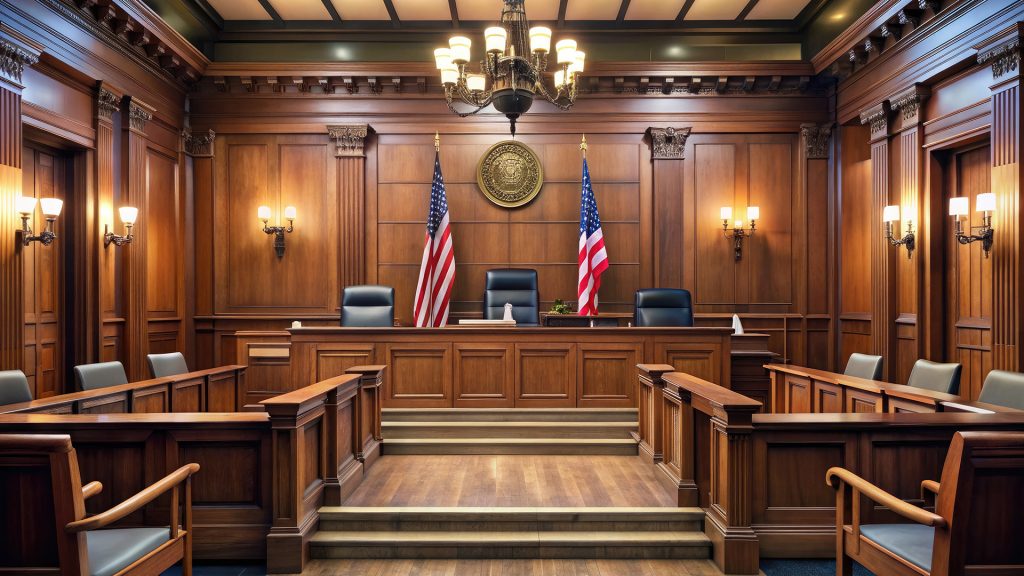 Probation Violations & Parole Hearings Lawyer in Charlotte & Kinston, NC A criminal defense attorney in North Carolina advising a client about a probation violation or preparing for a parole hearing in a professional office setting.